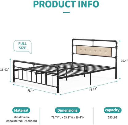 Classic Reinforced Metal Bed Frame