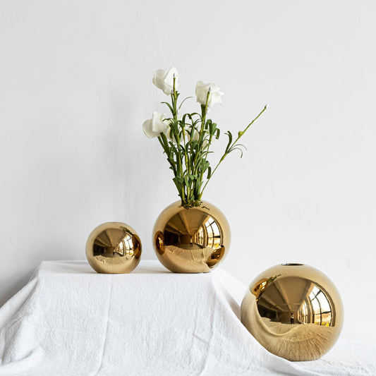 Golden Ball Vase