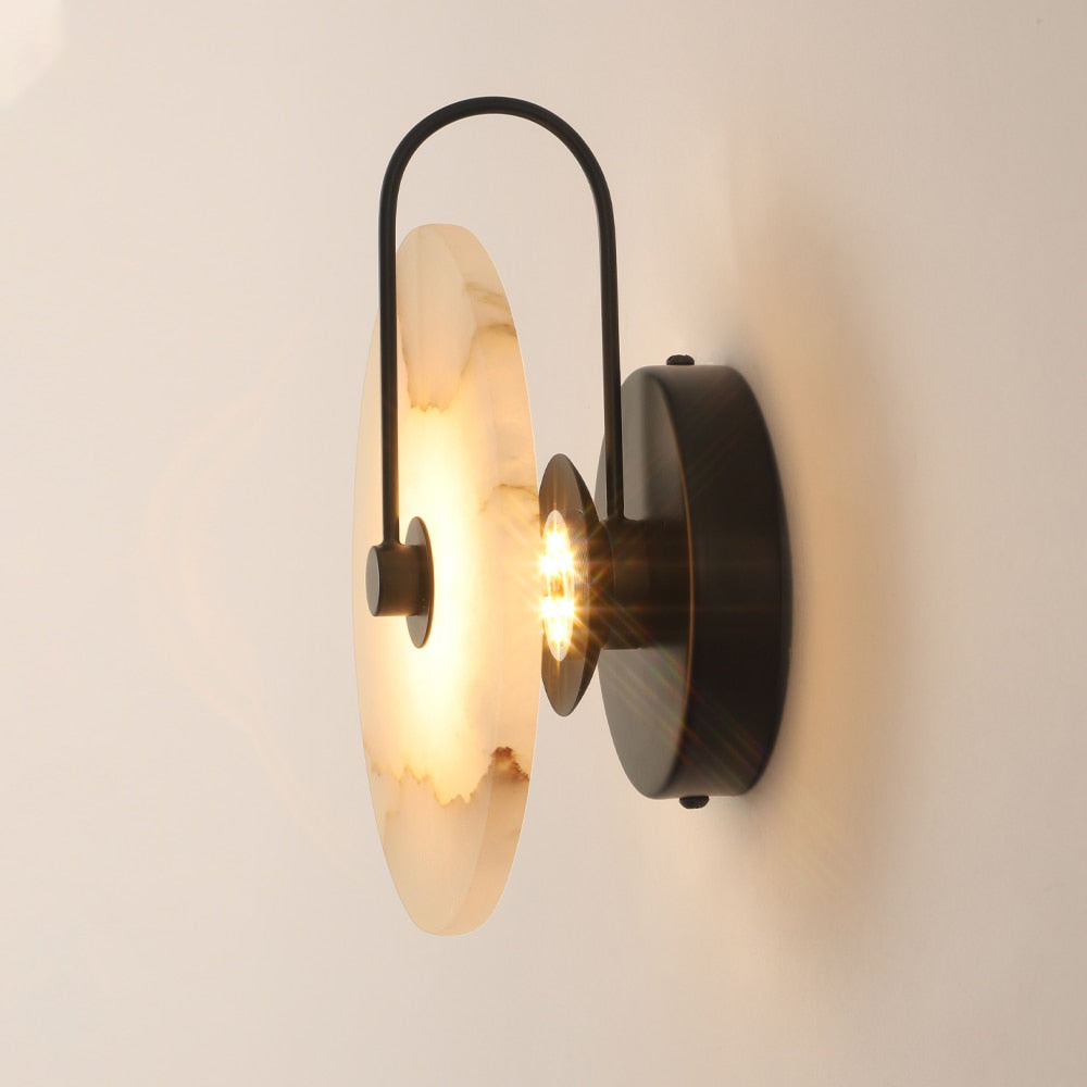 Black Marble Wall Sconce