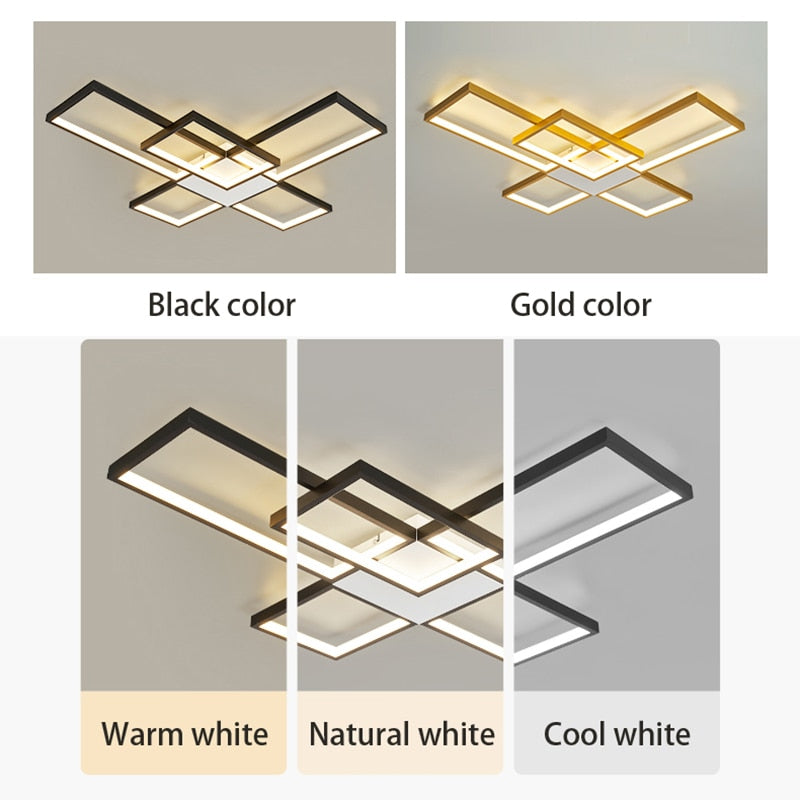 Nordic Dimmable LED Chandelier Variants
