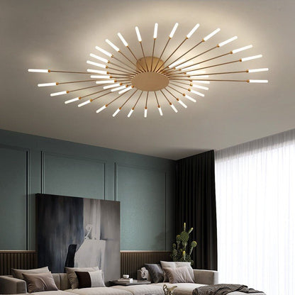 Modern Gold Chandelier