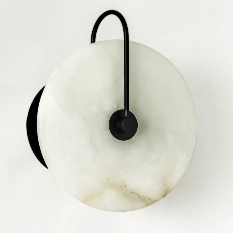 Black Base Marble Wall Sconce