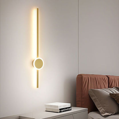 The West Decor Minimalist Long Rod Wall Sconce for Bedroom Living Lighting