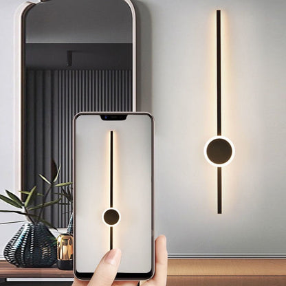 The West Decor Minimalist Long Rod Wall Sconce for Bedroom Living Lighting
