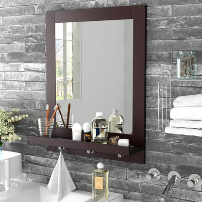 Vanity Mirror With Cosmetics Shelf 20.5"W x 26.8"H
