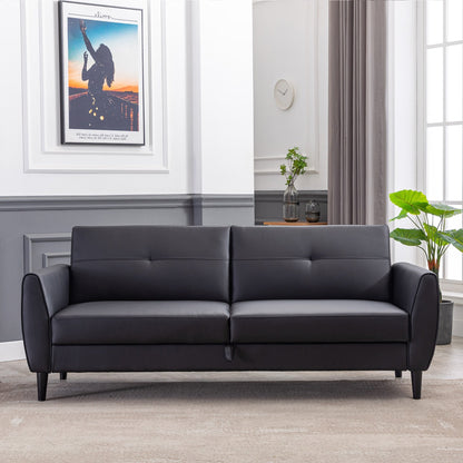 Modern Armchair Sofa Bed In Black Color
