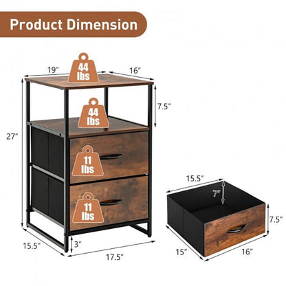 Bedside Dresser Organizer's Dimensions