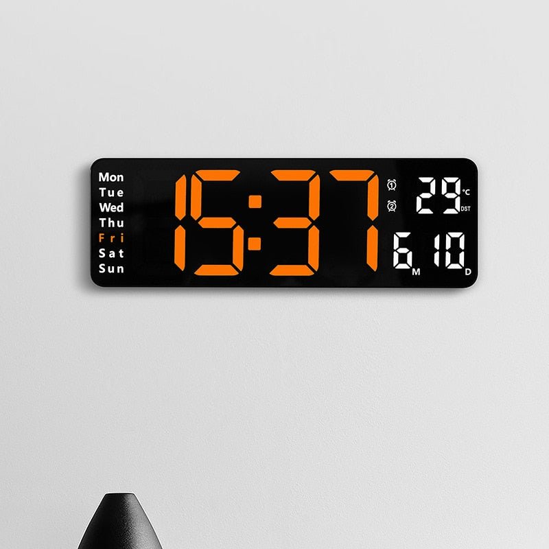 Digital Wall Clock With Remote Control