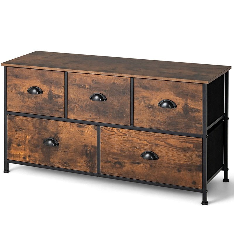 Wooden Dresser Organizer with 5 Drawers