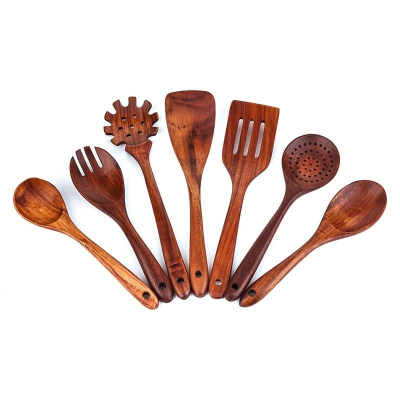 Natural Wood Tableware Tools