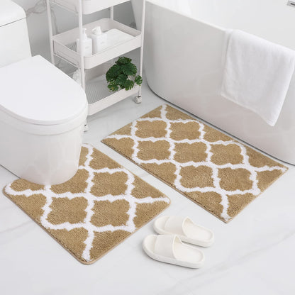 2-Piece Modern Bath Mat Set