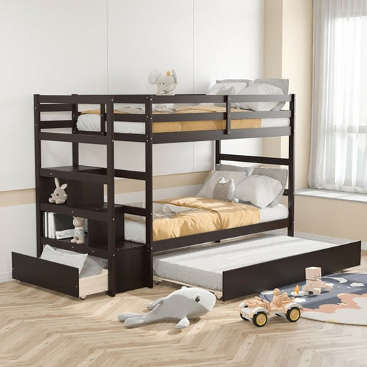 Twin Over Twin Bunk Bed For Bedroom Furniture And Livingroom