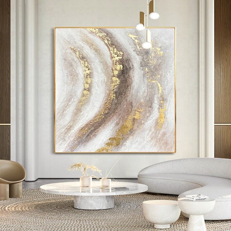 Abstract Oil Painted Wall Art