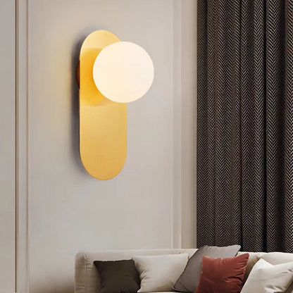 Golden Indoor LED Wall Lamp