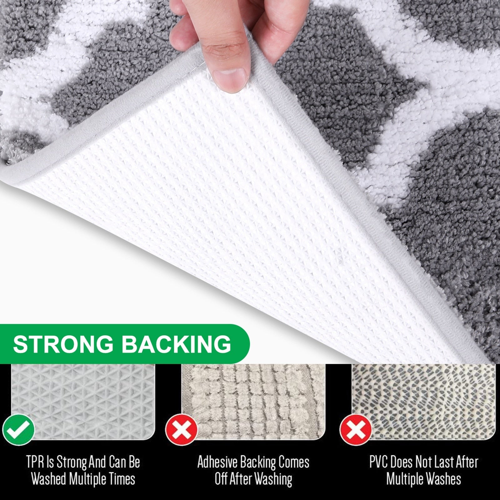 2-Piece Modern Bath Mat Set