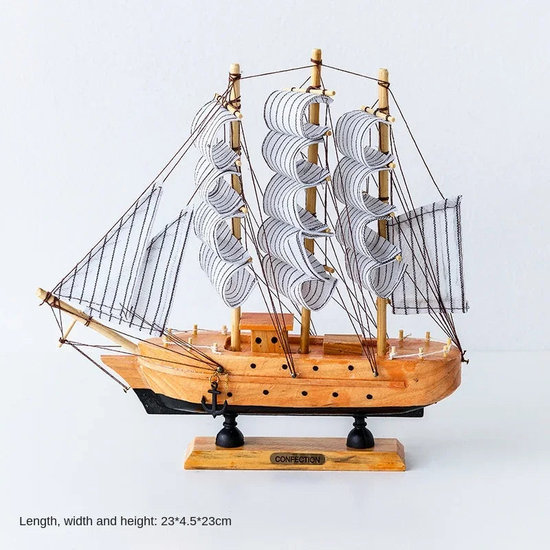 Nautical Wooden Sailboat