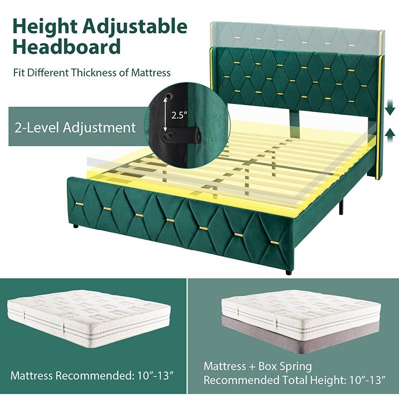 Modern Adjustable Headboard Bed Adjustment