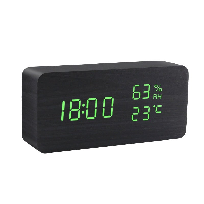 LED Multifunction Table Clock With Voice Control
