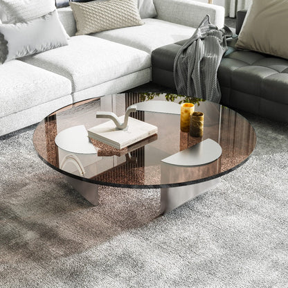 Premium Glass Round Coffee Table