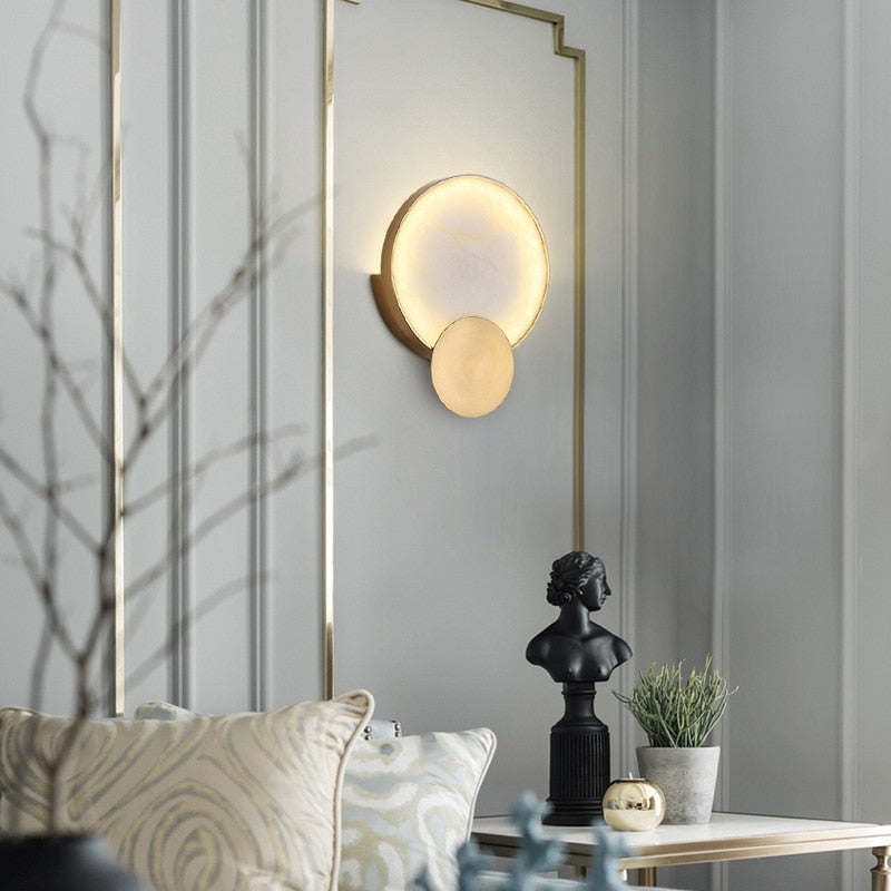 Large Marble Wall Sconce