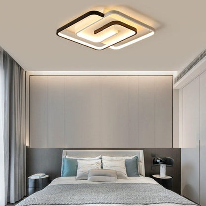 Modern Square LED Bedroom Chandelier