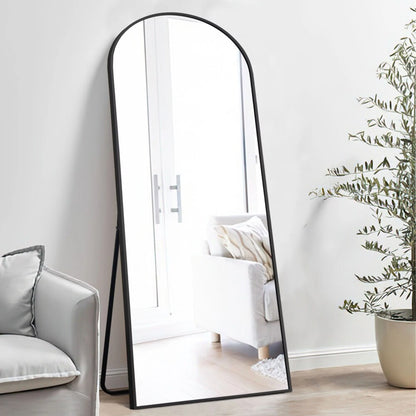 Black Decorative Floor Mirror