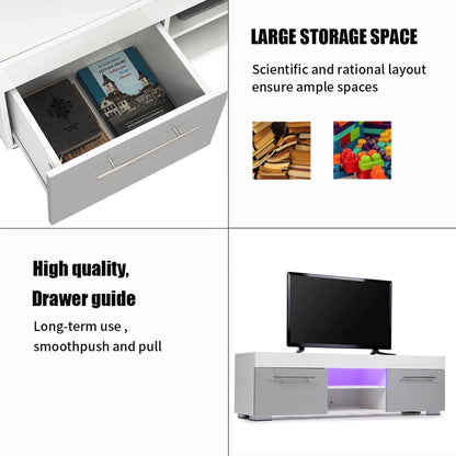 TV & Media Stand With Storage Drawers