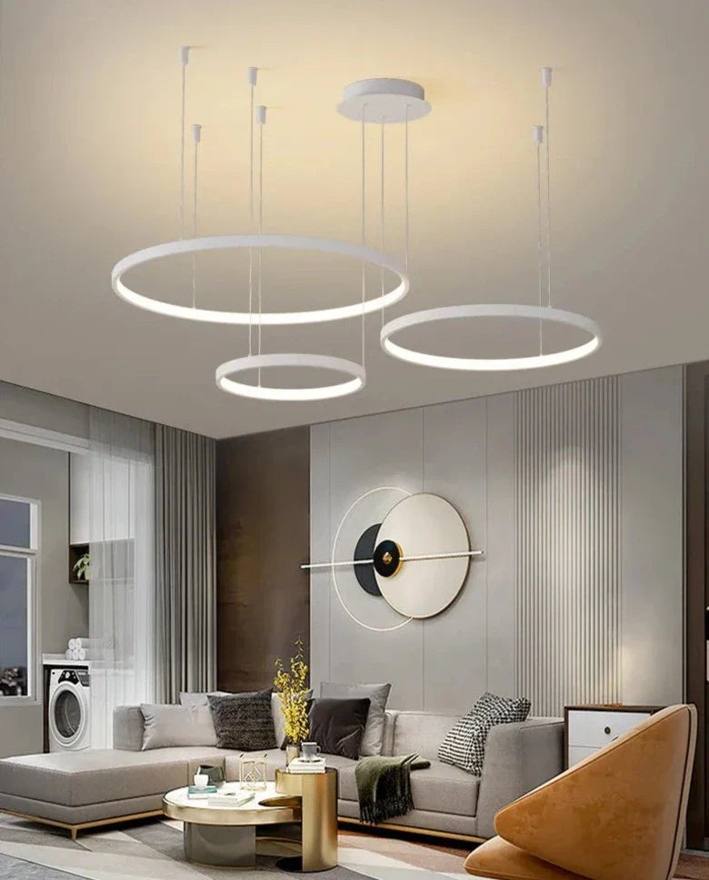 White LED Modern Chandelier