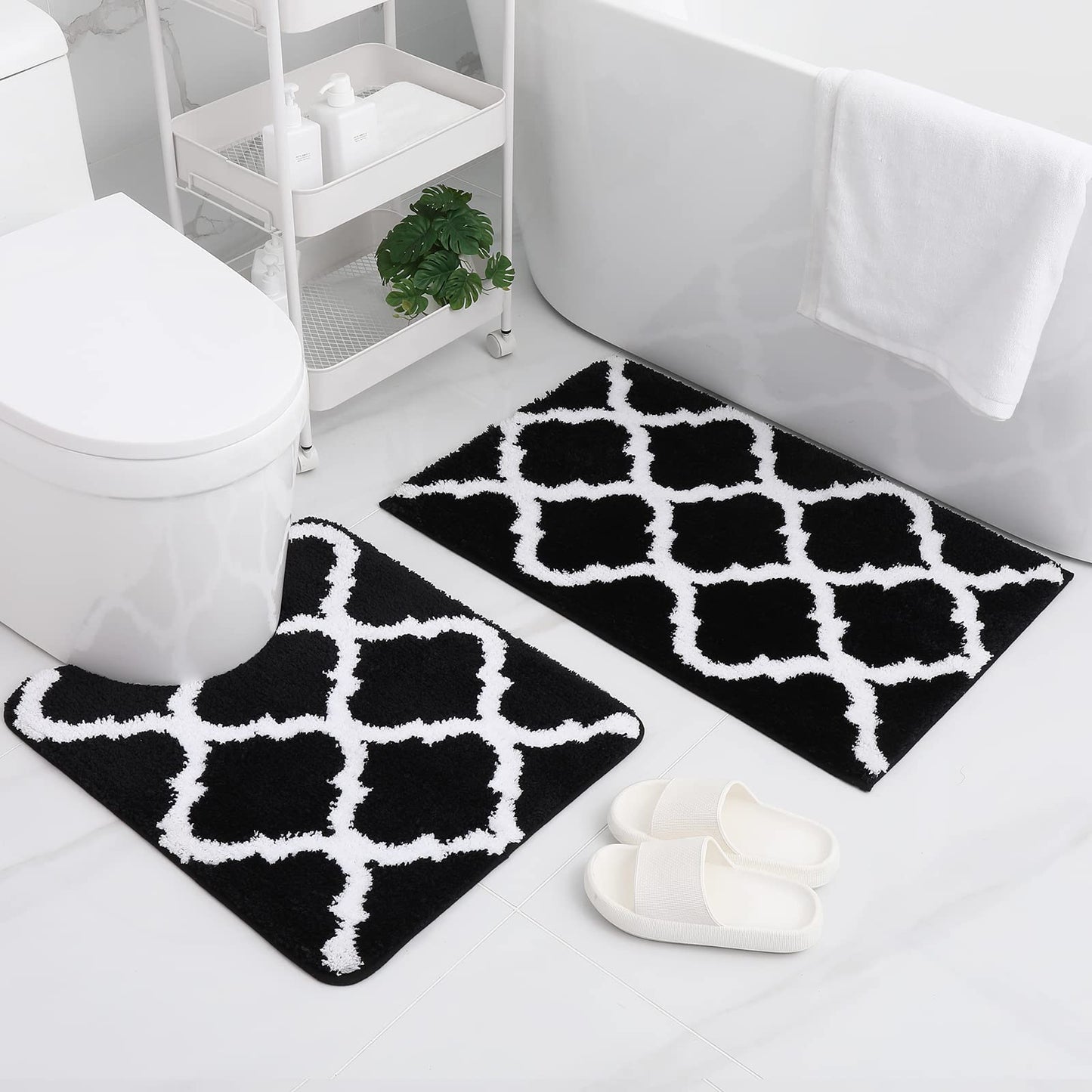 2-Piece Modern Bath Mat Set