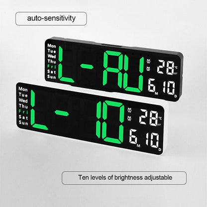 Modern Digital Wall Clock Features