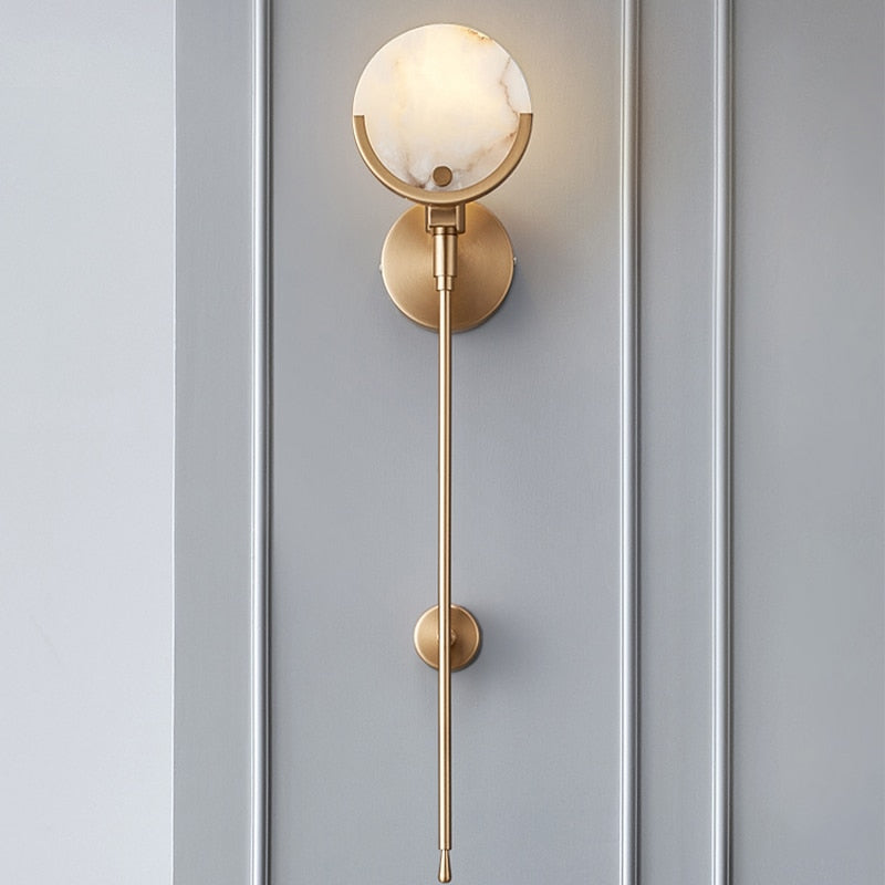 Golden Marble Wall Lamp