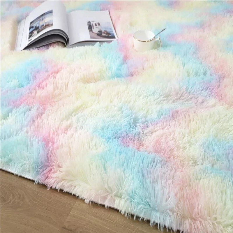 Soft Rainbow Colorful Rugs