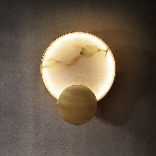 Round Marble Wall Lamp