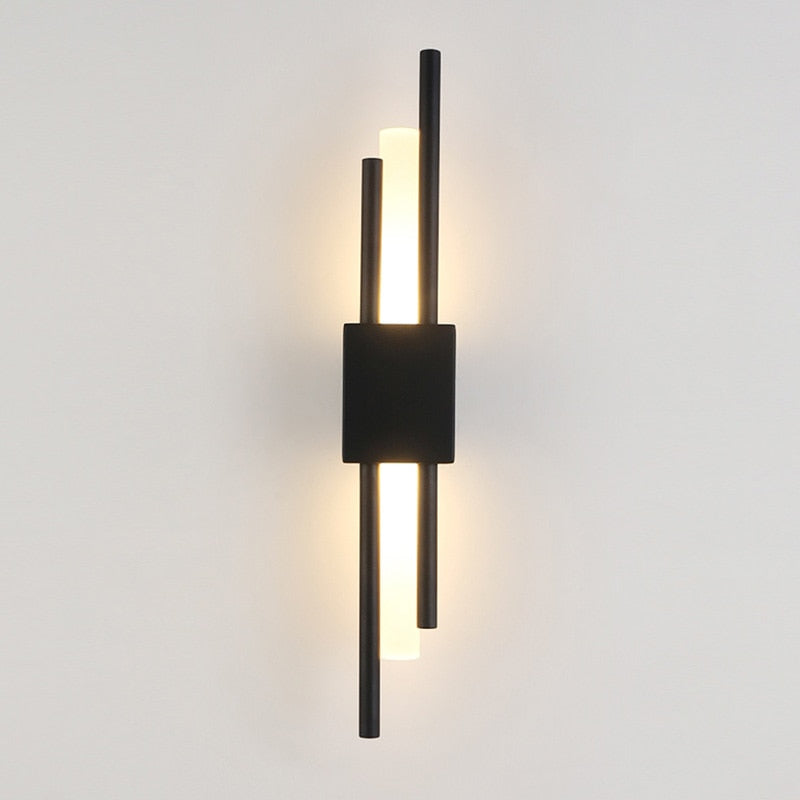 Right-Black Modern LED Wall Sconce