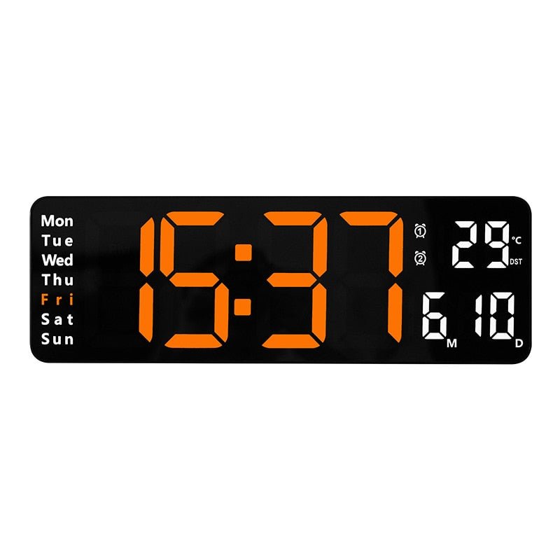 Digital Wall Clock With Remote Control