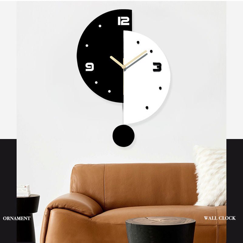 Creative Swing Wall Clock For Living Room