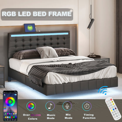Queen Sized Floating Bed Frame Specs