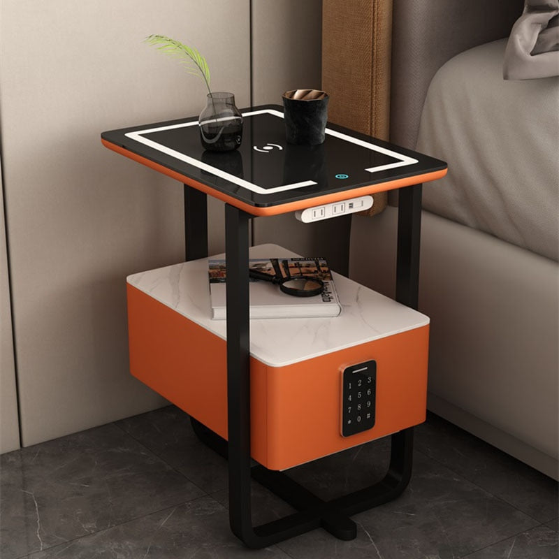 Orange Smart Bedside Table