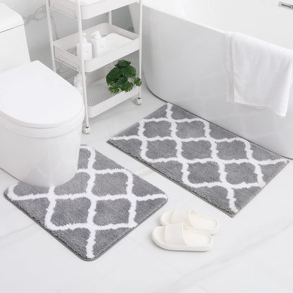 2-Piece Modern Bath Mat Set