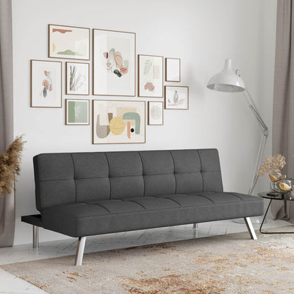 Grey Modern Futon Sofa Bed