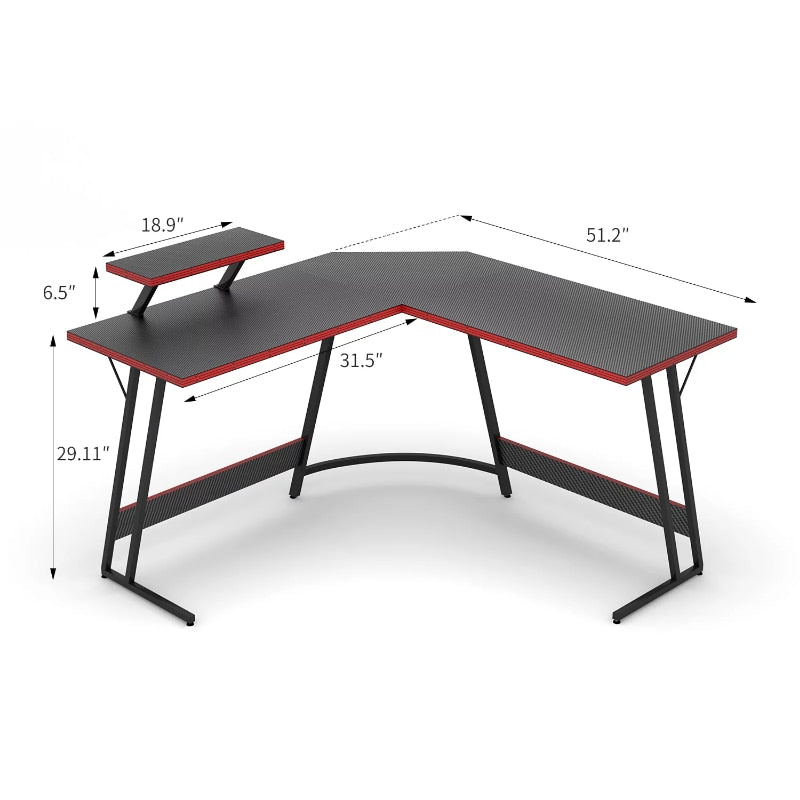 51 Inch Gaming & Computer Desk Dimensions