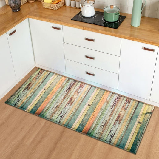 Wood grain Kitchen Rug Style 1