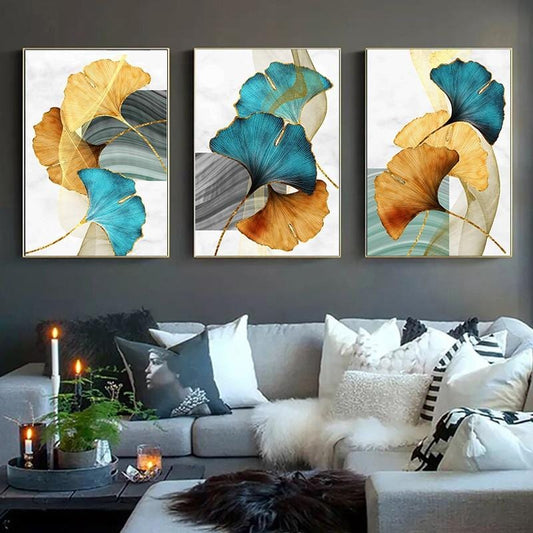 Multi Colored Leaf Wall Art