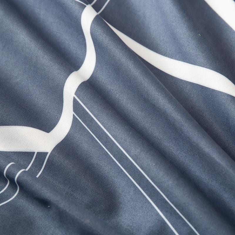 Blue Geometric Duvet Cover