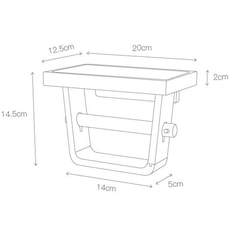 Multipurpose Wooden Toilet Paper Holder