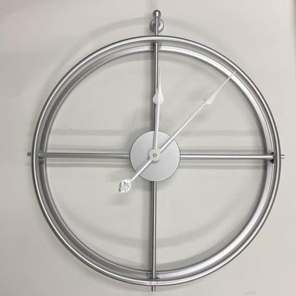 Vintage Wall Clock Silver Edition