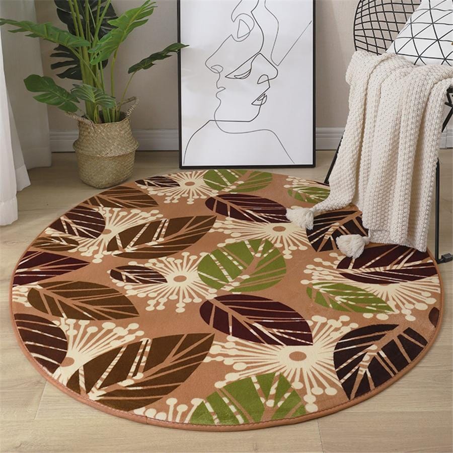 Round Velvet Rug Style 2