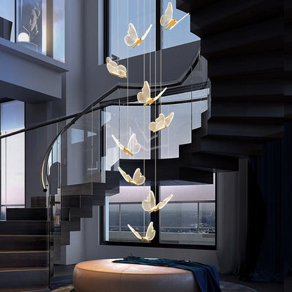 Staircase Butterfly Chandelier