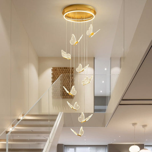 Staircase Butterfly Pendant Chandelier