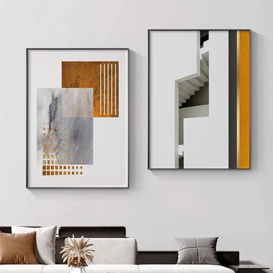 Geometric Abstract Canvas Art